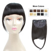 Fashion Clip On Bangs Brown Fringe Hair Extensions Synthetic Hairpieces Clips in Hair Bang False Short Flat Bangs Two Side