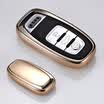 Di Galen Audi car key bag new Audi A6L Q5 A5 A7 A8L A4L car key case buckle mens womens silicone soft rubber local gold
