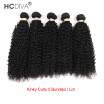 HCDIVA Human Hair Peruvian Virgin Kinky Curly Hair 5 Bundles Lot Natural Black Cheap Wholesale Price Hot sale Kinky Curl Weave