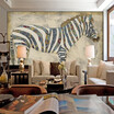 Custom 3d mural Custom large mural living room bedroom TV background wallpaper retro abstract Animal Zebra wallpaper mural