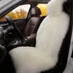 MUBO winter pure wool car seat sheep shearing long hair car seat cushion warm fur one plush car single front seat single seat single front ivory white factory straight hair