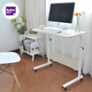 Double side bedside computer table white maple lazy removable lifting laptop table living room sofa side laptop table standing desk