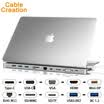 CABLE CREATION CD0396 Type-C Converter Connector USB-C to HDMIVGAMiniDP Network Card PD Charging Apple Mac Docking HUB Data Set Splitter