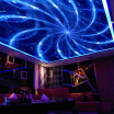 Custom 3D Mural Wallpaper Abstract Art Blue Line Mural Modern KTV Bar Living Room Suspended Ceiling Wallpaper Mural De Parede 3D