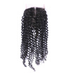 9A Kinky Curly Closure With Baby Hair Free Middle Three Part Brazilian Virgin Human Hair Curly Closures For Sale