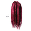 12" 18" 24" Crochet Box Braids Synthetic Hair 12 Roots Pure Colors Crochet Braiding Hair Extensions 90-100 g