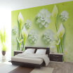 Custom 3D Mural Wallpaper Modern Minimalist Art Fresh Lilies Wall Mural Bedroom Wall Paper Designs Home Decoration Contact Paper