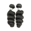 kiss hair 2 pcslot Indian temple hair loose wave double weft no tangle hair bundle 100human hair