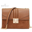 BAFELLI winter new arrival split leather bag blue bolsos mujer frosted suede cowhide crossbody bag hot sale women messenger bags
