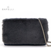 BAFELLI autumn&winter new arrival real fur chains shoulder bag rabbit fur warm plush bag bolsa feminina gary flap women bag