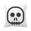 Square Skeleton Emoji Square Throw Pillow Insert Cushion Cover Home Sofa Decor Gift