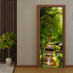 Chinese Style Classic Primary Forest Mural Wallpaper Hotel Living Room DIY Doors Renovation Sticker PVC 77cmx200cm