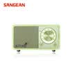 SANGEAN Mozart MOZART Silent Black Wooden Radio Portable Wireless Bluetooth Speaker Mini Speaker