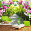 Custom 3D Photo Wallpaper Nature Landscape Flowers Trail High Quality Wall Mural Living Room Background Modern Home Decoration