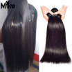Brazilian Straight Hair Weave 3 Bundles Natural Black Human Hair Extensions MikeHAIR Brazilian Virgin Hair Weft