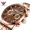 NIBOSI Quartz Wristwatch Male Luxury Brand New Watch Chronograph Watches Fashion Leather Men Watches Relogio Masculino Casual Uhr