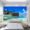 Custom 3D Mural Wallpaper Non-woven Bedroom Livig Room TV Sofa Backdrop Wall paper Ocean Sea Beach 3D Photo Wallpaper Home Decor