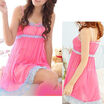Women Nice Lace sexy lingerie Sleepwear Robes Nightwear Nightdress G-String