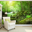 Custom 3D Photo Wallpaper Forest Stones Green Landscape Photography Background Backdrop Modern Wallpaper For Living Room Walls