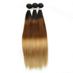 Kiss Hair T43027 3 Tone Ombre Indian Hair Bundles Silky Straight Human Hair Extensions 10-26inch Remy Hair