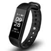 Kifit Full Screen Smart Bracelet Real-time Heart Rate Monitor Swimming Waterproof Bracelet Information Call Reminder Touch Large Screen Sleep Monitor Black