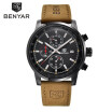 Benyar Fashion Chronograph Sport Mens Watches Top Brand Luxury Quartz Watch Reloj Hombre 2017 Clock Male Hour Relogio Masculino