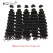 HCDIVA Malaysian Virgin Hair Deep Wave 5 Pieces Lot Good Quality Cheap Human Hair Extensions Deep Curl Wavy