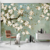 European Style Hand Painted Pastoral Orchid 3D Wall Mural Wallpaper Living Room TV Sofa Study Background Wall Papers Home Decor