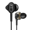 BYZ BS SE806 Double Action Ring In-Ear Headphones Wired with Mai Moyin Bass Earbuds Black
