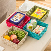 Ou Runzhe woven baskets square storage basket storage basket 21CM 4 color