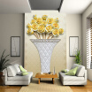 Modern Simple Yellow Flowers Wallpaper 3D Stereo Relief Photo Mural Living Room Study Restaurant Entrance European Style Murals