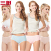 Three shots Dici ladies panties Slim skin Lycra cotton stretch light waist womens briefs 4 pieces Skin 2 pink water blue M