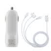 Research US car equipped with car charger data cable two-piece fit for iphone6 ​​ Samsung millet Huawei mobile phones