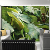 Custom Mural Wallpaper Southeast Asian Tropical Jungle Foliage Large Leaves Oil Painting For Living Room Decoration Wallpaper