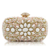 Milisente Women Bag Wedding Clutch Bags Ladies Beaded White Party Clutches Purses