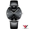 Fashionable Simple Waterproof Watches NIBOSI Wrist Watch Leather Strap Genuine Quartz Wristwatch Brand Men Watch Luxury Casual