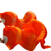 New Arrivals Stage Performance Dance Fans 100 Silk Veils Colored 180cm Women Belly Dance Fan Veils 2pcs Orange