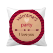 Valentines Party I Love You Arrows Heart Square Throw Pillow Insert Cushion Cover Home Sofa Decor Gift