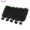 Alot Brand Indian Hair Double Weft Human Kinky Curly Hair 5 bundles No Shedding No Tangle