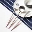 Jia Bai Western steak fork spoon three sets of powder silver series CF1620