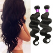 3pcs Brazilian Virgin Hair Body Wave hair extension Natural Black Unprocessed Brazilian Human Hair Extensions Brazilian Body Wave
