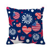 USA Flag Love Heart Star Festival Square Throw Pillow Insert Cushion Cover Home Sofa Decor Gift
