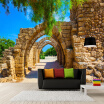 Custom Photo Wallpaper 3D Stereoscopic Arches Brick Wall Paper Painting Wall Papers Home Decor Living Room Background Landscape