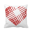 Red Valentines Day Heart Line Square Throw Pillow Insert Cushion Cover Home Sofa Decor Gift