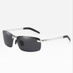 Mens Polarized Sports Sunglasses Silver