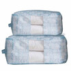 Qianyue Oxford cloth quilt storage bag thickening moving luggage storage clothing finishing storage handbag waterproof moisture travel storage 1 large 1 baby blue