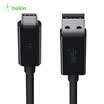 Cable de conexión BELKIN USB-A a USB-C conexión síncrona transmisión de datos de alta velocidad a 10 Gb s USB31 3 A negro a 1 metro