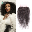 8A Brazilian Kinky Curly Lace Closure Free Part Brazilian Kinky Curly Virgin Hair Closure Free Shipping