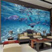 Custom Photo Wallpaper 3D Stereoscopic Underwater World Of Marine Fish Living Childrens Room TV Background 3D Mural Wallpaper