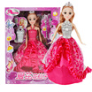 Abbie Lens Eyes with 3D Curl Eyelashes Doll Toys Clothes Gown Outfits&Shoes for Girls Birthday Party Christmas Gift